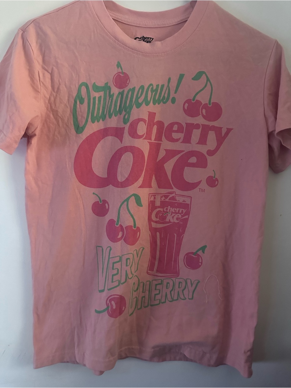Outrageous! Pink cherry Coke Tee